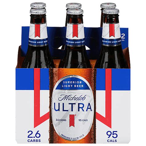 Michelob Ultra Beer Superior Light 6 Ea Lagers Sun Fresh