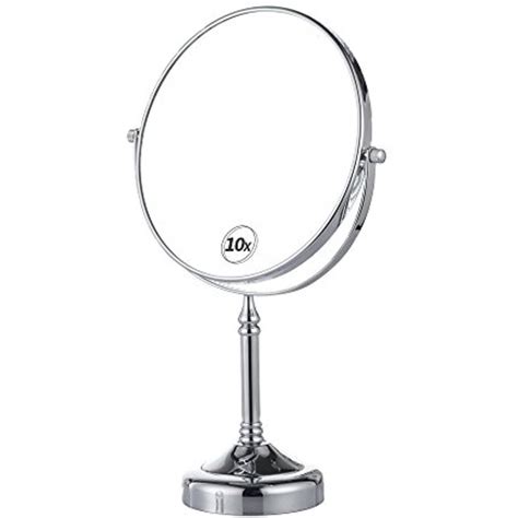 Gurun 8 Inch Two Sided Swivel Tabletop Makeup Mirror With 10x Magnification122 Inch Height