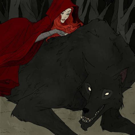 Drawlloween 2017 Werewolf By Abigaillarson Red Riding Hood Art