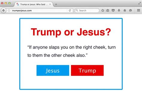 who said it trump or jesus why 1 5 million people have taken this quiz the washington post