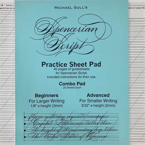 Michael Sulls Spencerian Script Combo Practice Pad