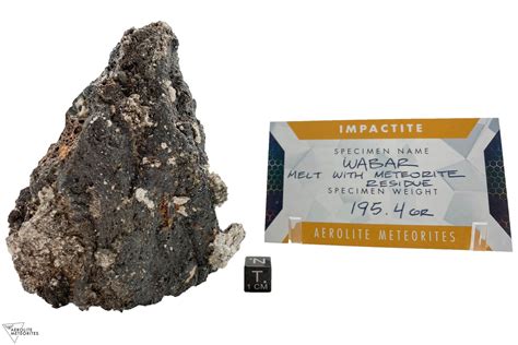 Wabar Impactite With Impactor Residue 1954g Aerolite Meteorites
