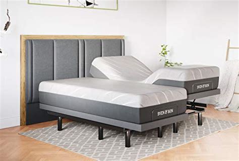 Sven And Son Split King Adjustable Bed Base Frame 12” Luxury Cool Gel