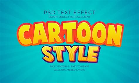 Premium Psd Cartoon Style Text Effect