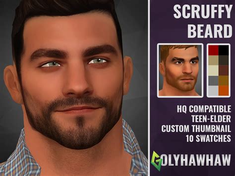 The Sims Resource Scruffy Beard