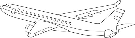 Kids drawing of a plane. Airplane Line Art - Cliparts.co