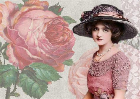 Victorian Lady Vintage Art Collage Free Stock Photo Public Domain