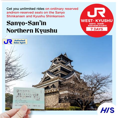 Jr Sanyo San’in Northern Kyushu Area Pass 7 Days