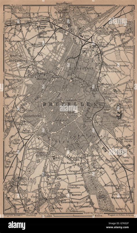 Vintage Brussels Plan Hi Res Stock Photography And Images Alamy