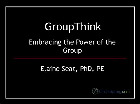Ppt Groupthink Powerpoint Presentation Free Download Id211256