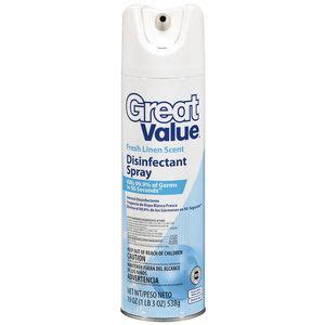 Find great deals on ebay for disinfectant, spray. Great Value Fresh Linen Scent Disinfectant Spray, 19 oz ...