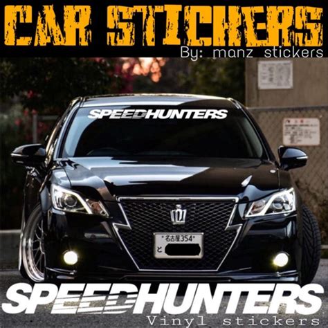 Tampal sticker pada bonet kereta.ratakan sticker dgn felt edge squeegee. Speedhunters car sticker / Sticker kereta speed hunters ...
