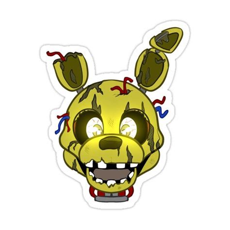Fnaf Spring Trap Sticker For Sale By Sciggles Cool Stickers