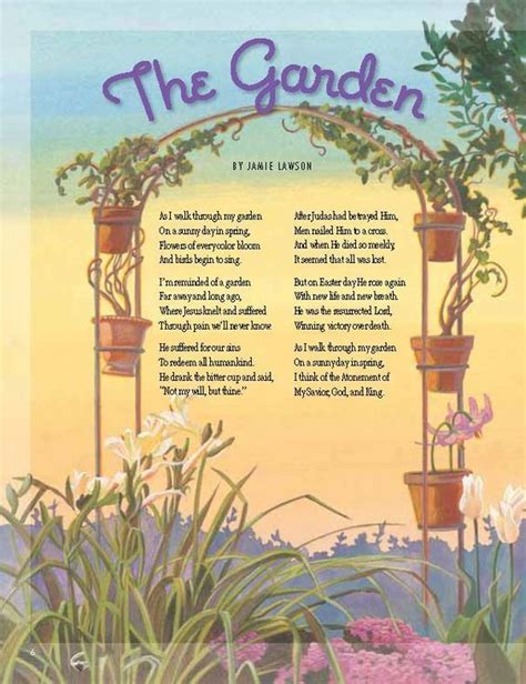 The Garden Poem About The Resurrection And Atonement Right Click