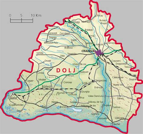 Harta Romaniei Dolj Harta Romania