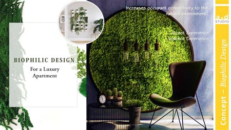Biophilic Themed Interior Design Mood Board For Luxury Apartment