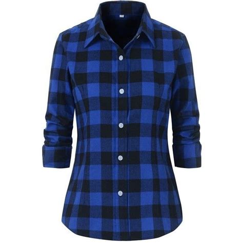 blue and black plaid flannel shirt women nupics pro