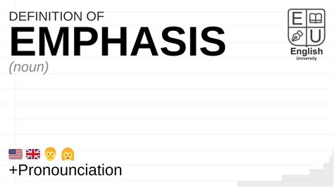 Emphasis Meaning Definition And Pronunciation What Is Emphasis How