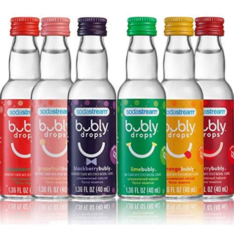 Sodastream Bubly Drops 6 Flavor Original Variety Pack 8