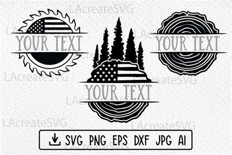 Woodworking Logo Svg Png Dxf Usa Flag Lumberjack Carpentry