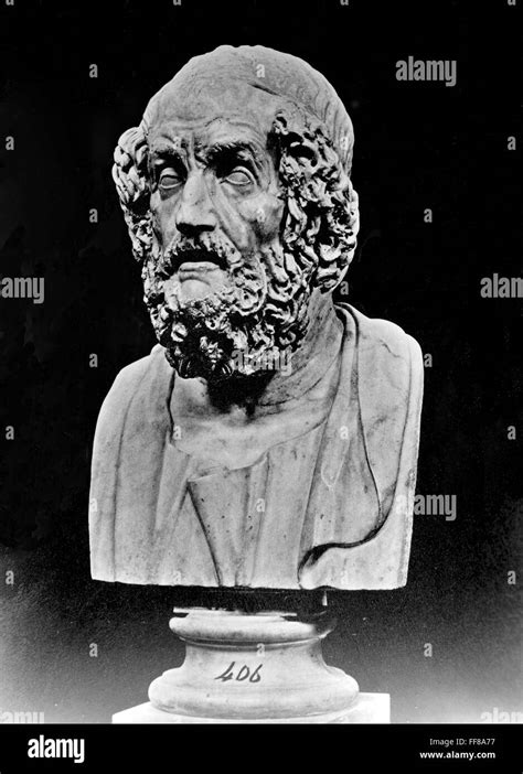 Homer 9th 8th Century Bc Ngreek Poet Antique Greek Portrait Bust