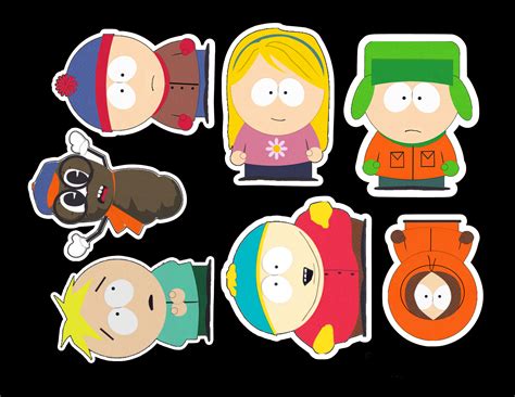 South Park Sticker Pack Laminated Vinyl Waterproof Stickers Etsy