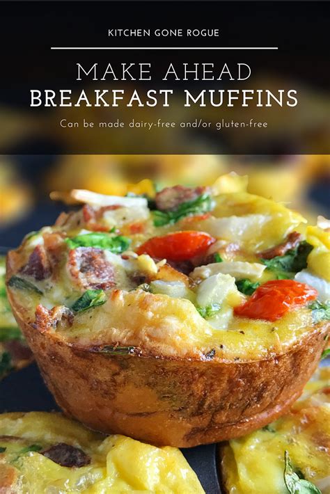 Make Ahead Egg Vegetable Breakfast Muffin Kitchen Gone