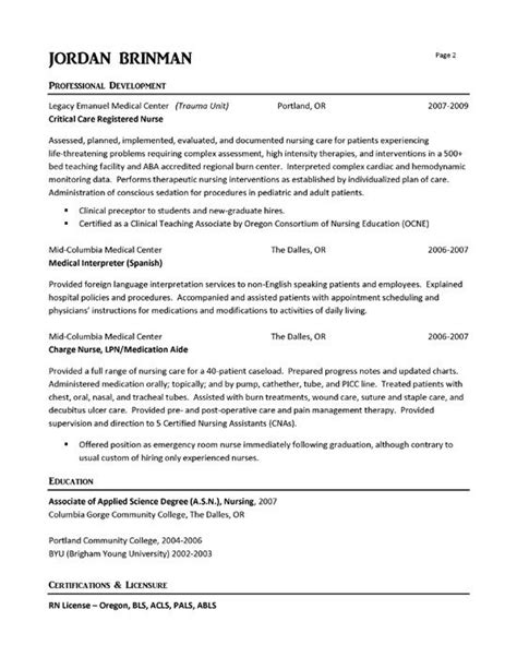 er nurse resume nursing resume rn resume registered