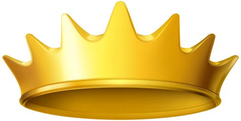 Clipart Gold Crown Clipart No Background Transparent Cartoon Free