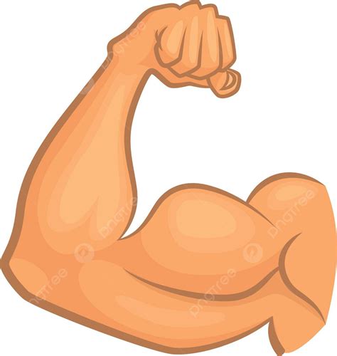 Biceps Icon Strong Arm Muscle Athletic Hand Art Energy Arm Vector Art
