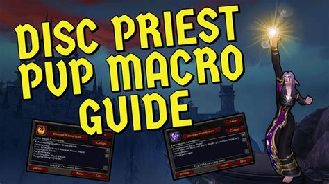 Shadowlands Discipline Priest Pvp Macro Guide Youtube