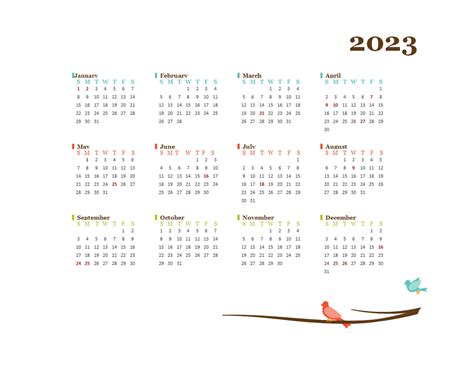 2023 Yearly Netherlands Calendar Design Template Free Printable Templates