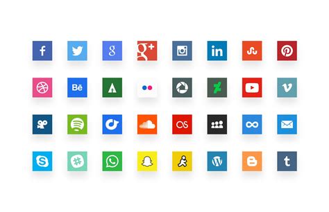Simple Social Media Icons — Medialoot