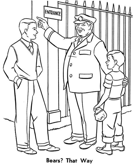 Zoo Entrance Coloring Pages Zoo Animal Coloring Pages