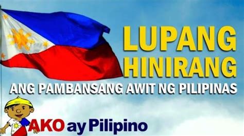 Lupang Hinirang Pambansang Awit Ng Pilipinas Philippine National Anthem