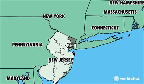 201 Area Code Map Where Is 201 Area Code In New Jersey Images And