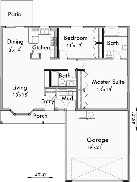 You can get a detailed drawing including floor pans. Small House Plans, 2 Bedroom House Plans, One Story House ...