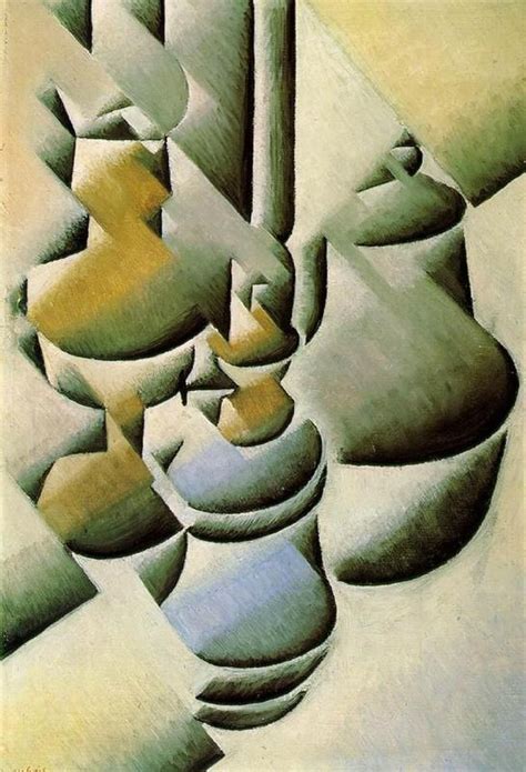 Still Life With Bottle And Glass 1914 Painting Juan Gris Oil