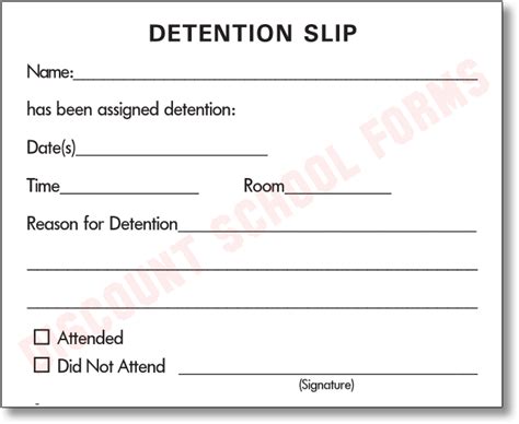 detention slips printable printable world holiday