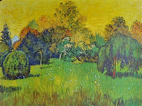 Vincent Van Gogh Garden Of The Poets Reproducción El Marco Verde