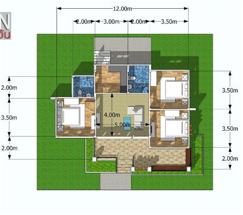Bedroom Bungalow House Plan Engineering Discoveries Reverasite