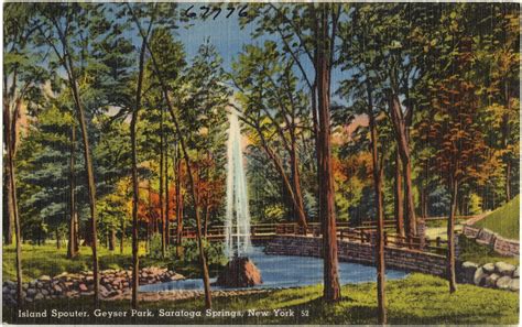 Island Spouter Geyser Park Saratoga Springs N Y Digital Commonwealth