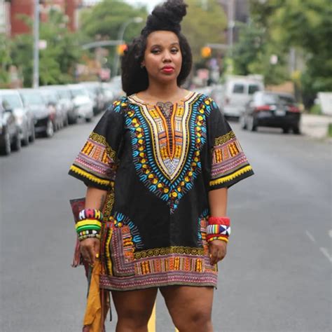 Clothing Shoes And Accessories Fashion Women Plus Size African Print Dress Traditional Hippie