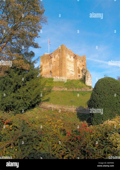 Guildford Castle And Grounds Guildford Surrey England Stock Photo Alamy