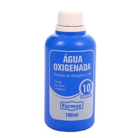 Água oxigenada líquida farmax 10 volumes 100ml drogalider