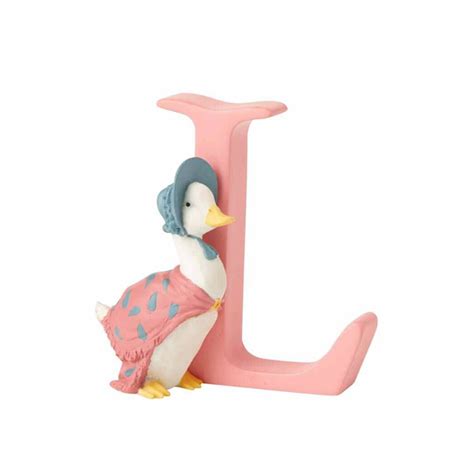 Beatrix potter alphabet letter e peter rabbit with onions figurine. Enesco - Beatrix Potter Alphabet Letter - "L" Jemima ...