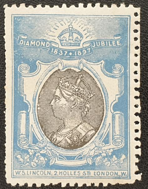 Great Britain Queen Victoria 1897 Diamond Jubilee Labels W S Lincoln
