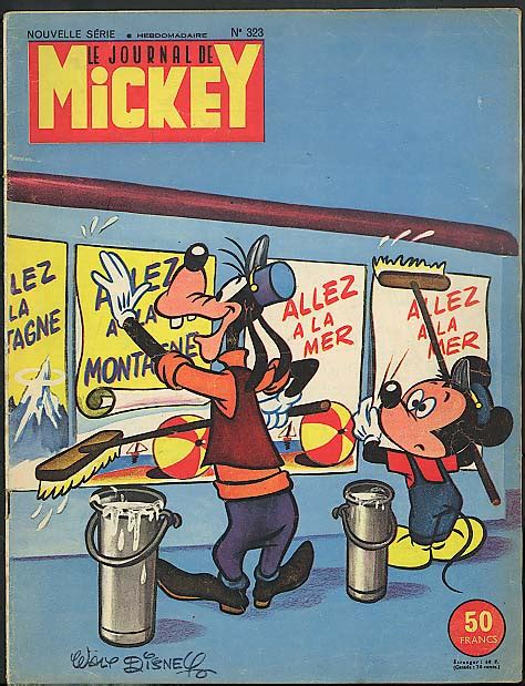 Le Journal De Mickey Mouse French Comic Magazine Goofy