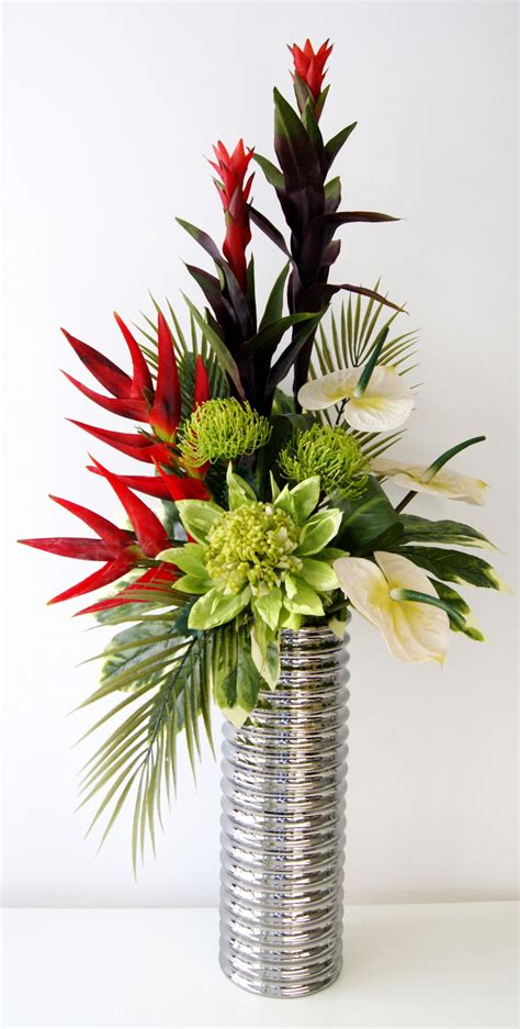 Realistic faux flowers in vase. Artificial Flowers Vase Arrangements class= | Flower vase ...