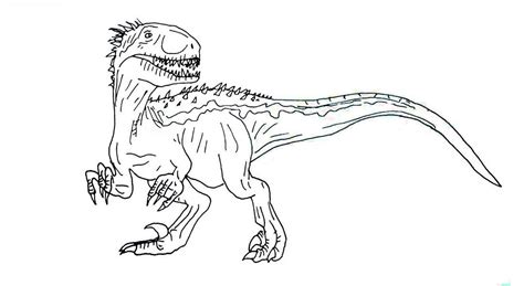 The dinosaurs are at it again. Coloring Pages : Jurassic World Coloring Pages Indoraptor ...